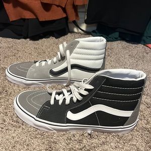 Vans high top, black white and grey, men’s size 8.5